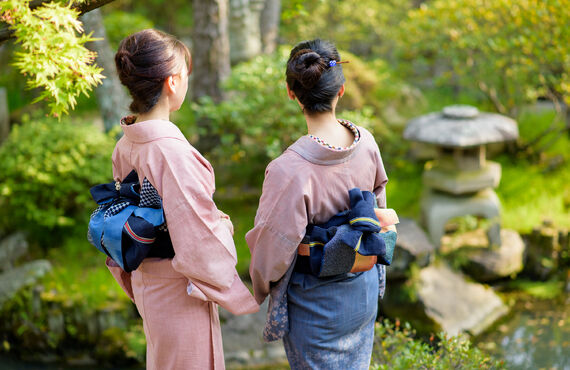 【倉敷】着物浪漫ではレディースのデニム着物のレンタルができます