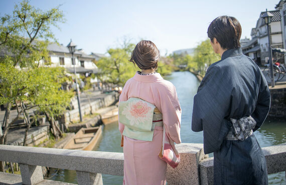 着物で撮影ならバリエーションが豊富な倉敷の【着物浪漫】へお任せください。